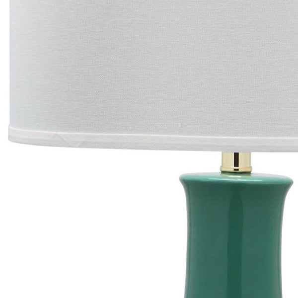 Safavieh PARIS, 27.5 INCH CERAMIC TABLE LAMP - Timeless Elegance for Your Home with Warm Ambient Illumination Emerald LIT4024J