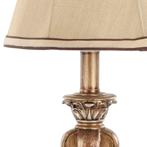 Safavieh GOLDEN Mini Table Lamp with Bavarian Beige Shade - Elegant Lighting for Home Décor & Ambiance LIT4032A-SET2