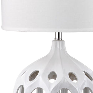 Safavieh REGINA Table Lamp - Elegant Ceramic Design for Modern Interiors and Ambient Lighting Solutions White LIT4040C