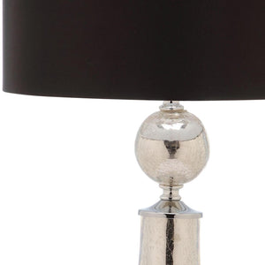 Safavieh CLEAR Crackle Glass Table Lamps - Artisanal Accent Lighting for Living Spaces and Bedrooms Mercury LIT4047B-SET2