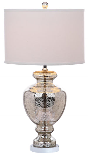 Safavieh MOROCCO, 28 Inch Mercury Glass & Metal Table Lamp Set of 2 with USB Port for Stylish Ambiance LIT4052E-SET2-U