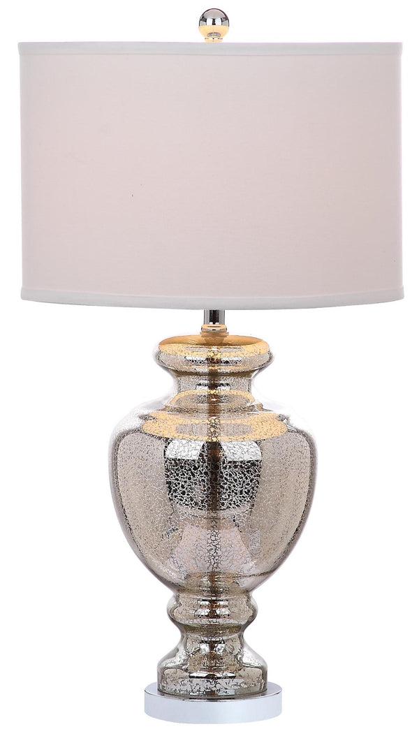 Safavieh MOROCCO, 28 Inch Mercury Glass & Metal Table Lamp Set of 2 with USB Port for Stylish Ambiance LIT4052E-SET2-U