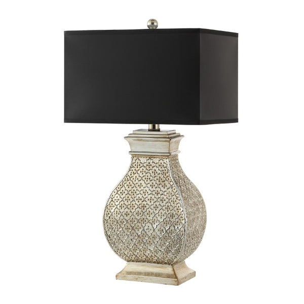 Safavieh MALAGA, Elegant 29-Inch Silver Champagne Table Lamp Set of 2 for Modern & Classic Interiors LIT4064A-SET2