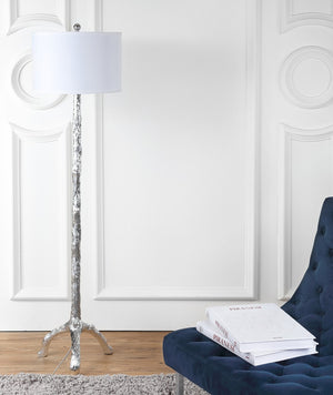 Safavieh SILVER Branch Floor Lamp - 58-Inch Sculptural Silver Resin Light for Modern Living Spaces & Offices LIT4075B