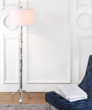 Safavieh SILVER Branch Floor Lamp - 58-Inch Sculptural Silver Resin Light for Modern Living Spaces & Offices LIT4075B