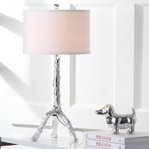 Safavieh SILVER Branch Table Lamps – Elegant Sculptural Design with Crisp White Shades for Ambient Illumination LIT4076B-SET2