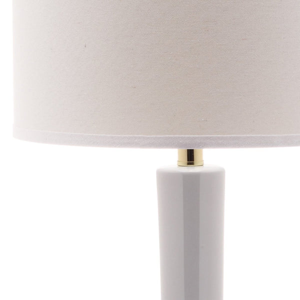 Safavieh MAE Long Neck Ceramic Lamp - Elegant Modern Accent for Warm Ambiance in Any Home or Office Space White LIT4091A-SET2