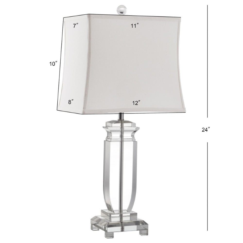 Safavieh OLYMPIA, Elegant 24-Inch Crystal Table Lamp Set of 2 - Timeless Design for Home Décor Perfection! LIT4099A-SET2