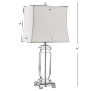 Safavieh OLYMPIA, Elegant 24-Inch Crystal Table Lamp Set of 2 - Timeless Design for Home Décor Perfection! LIT4099A-SET2