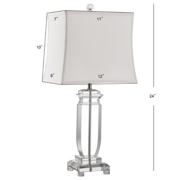 Safavieh OLYMPIA, Elegant 24-Inch Crystal Table Lamp Set of 2 - Timeless Design for Home Décor Perfection! LIT4099A-SET2