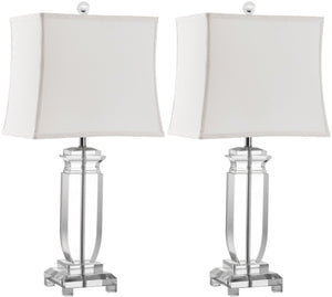 Safavieh OLYMPIA, Elegant 24-Inch Crystal Table Lamp Set of 2 - Timeless Design for Home Décor Perfection! LIT4099A-SET2