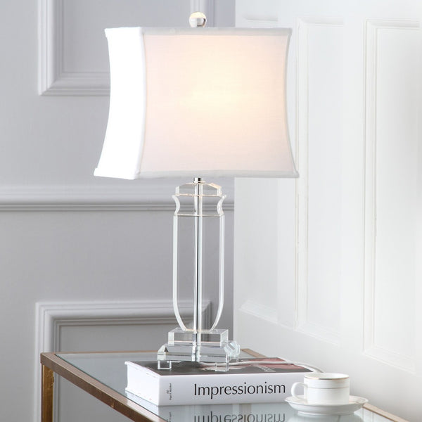 Safavieh OLYMPIA, Elegant 24-Inch Crystal Table Lamp Set of 2 - Timeless Design for Home Décor Perfection! LIT4099A-SET2