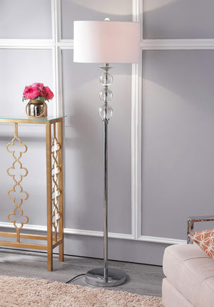 Safavieh PIPA, 61-Inch Crystal Floor Lamp - Luxurious Illumination for Modern and Traditional Interiors LIT4105A