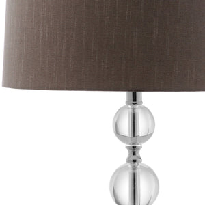 Safavieh KEEVA, Elegant Crystal Table Lamp Set of 2, 26-Inch Modern Lighting for Living Rooms & Offices Clear / Grey LIT4113A-SET2