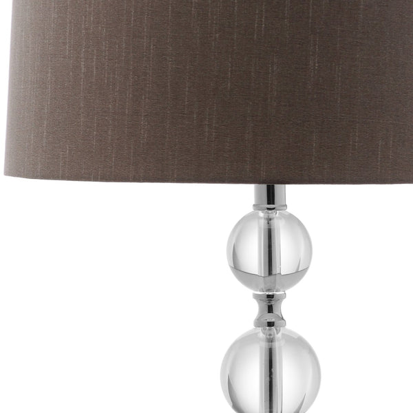 Safavieh KEEVA, Elegant Crystal Table Lamp Set of 2, 26-Inch Modern Lighting for Living Rooms & Offices Clear / Grey LIT4113A-SET2