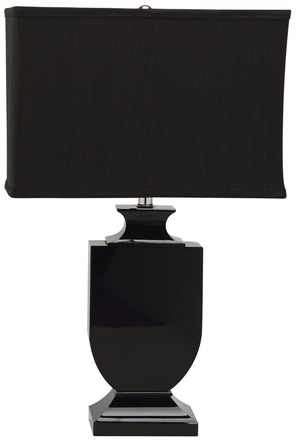 Safavieh DARCY Black Crystal Urn Lamp - Elegant Black Shade, Warm Ambient Glow for Modern & Classic Decor LIT4121A
