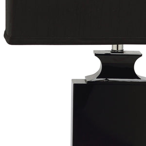 Safavieh DARCY Black Crystal Urn Lamp - Elegant Black Shade, Warm Ambient Glow for Modern & Classic Decor LIT4121A