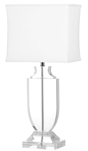 Safavieh DEIRDRE, 28-Inch Clear Crystal Table Lamp – Modern Elegance for Living Room, Bedroom & Office Decor LIT4122A