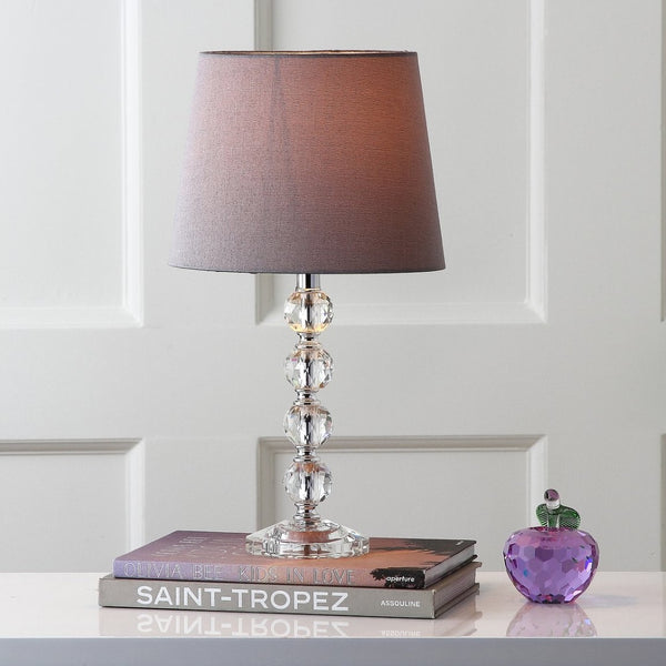 Safavieh NOLA, Elegant Crystal Table Lamp Set of 2 – Refined Illumination for Modern & Traditional Spaces Clear / Grey LIT4123B-SET2