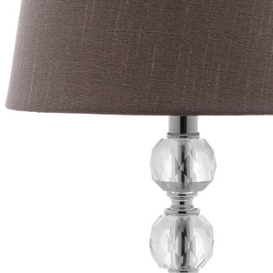 Safavieh NOLA, Elegant Crystal Table Lamp Set of 2 – Refined Illumination for Modern & Traditional Spaces Clear / Grey LIT4123B-SET2