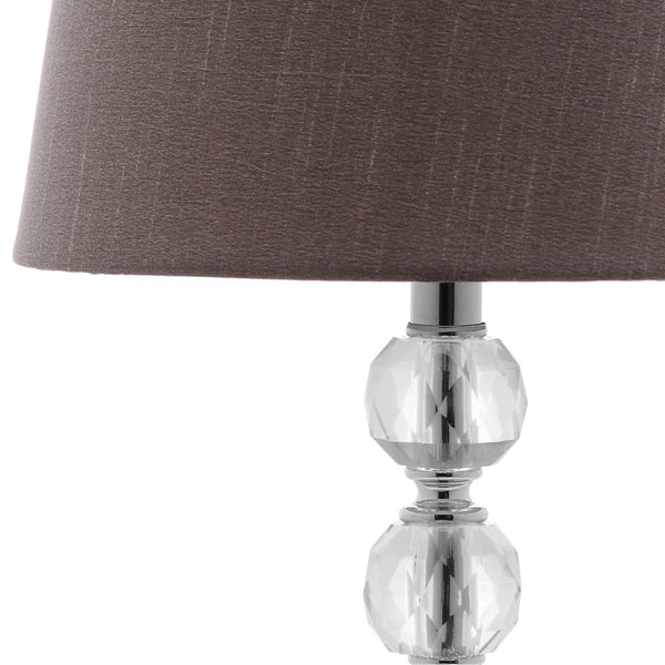 Safavieh NOLA, Elegant Crystal Table Lamp Set of 2 – Refined Illumination for Modern & Traditional Spaces Clear / Grey LIT4123B-SET2