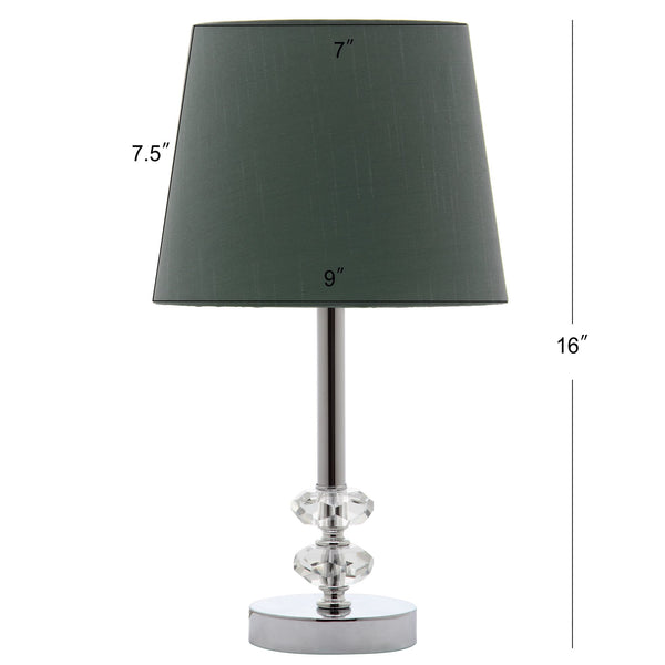 Safavieh Ashford Crystal Orb Lamp - Elegant Clear Base With Striking Green Shade For Any Room Ambiance Clear ,Green Crystal Lit4131a