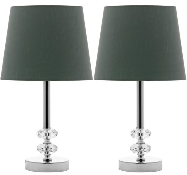 Safavieh Ashford Crystal Orb Lamp - Elegant Clear Base With Striking Green Shade For Any Room Ambiance Clear ,Green Crystal Lit4131a