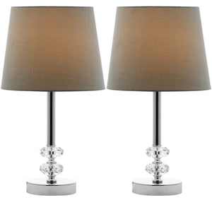 Safavieh Ashford Crystal Orb Lamp - Elegant Clear Base With Striking Green Shade For Any Room Ambiance Clear ,Green Crystal Lit4131a