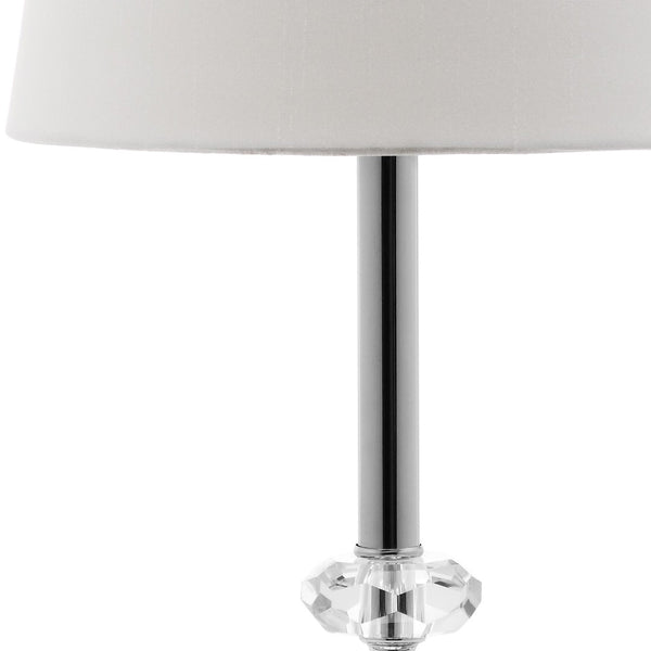 Safavieh ASHFORD Crystal Orb Lamp - Elegant Lighting for Modern Homes, Versatile Design for Any Room Clear / White LIT4131C-SET2