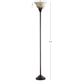 Safavieh Sapling 73.5 Inch H Torchiere Floor Lamp Brown LIT4138A