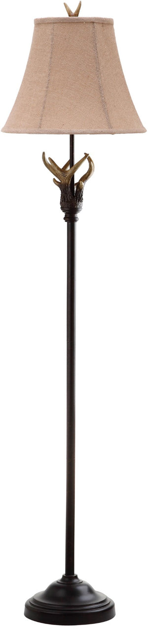 Safavieh SUNDANCE Antler Floor Lamp - Rustic Brown Lighting for Lodge Decor, Easy Assembly & Warm Ambiance LIT4139A