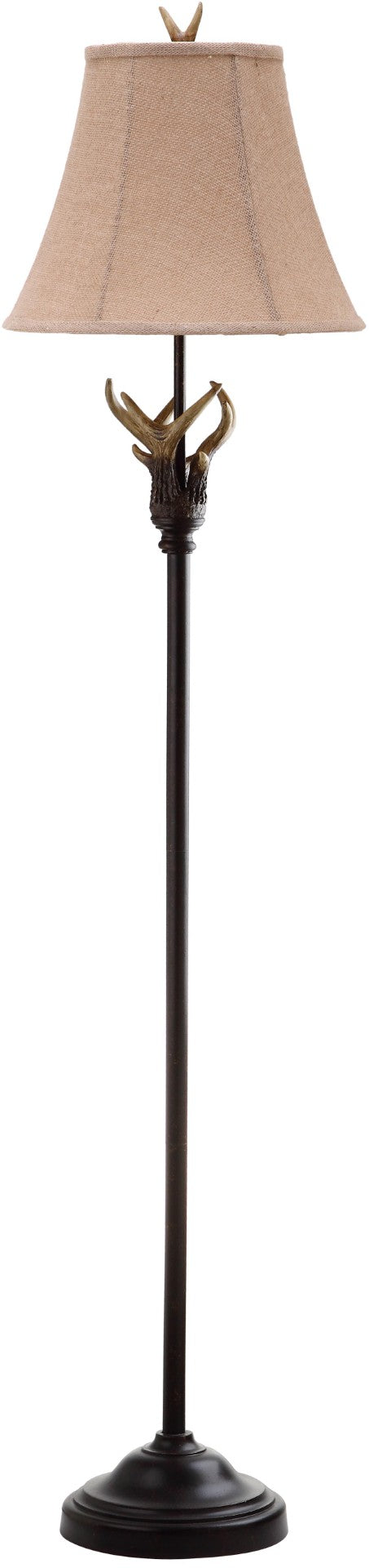 Safavieh SUNDANCE Antler Floor Lamp - Rustic Brown Lighting for Lodge Decor, Easy Assembly & Warm Ambiance LIT4139A