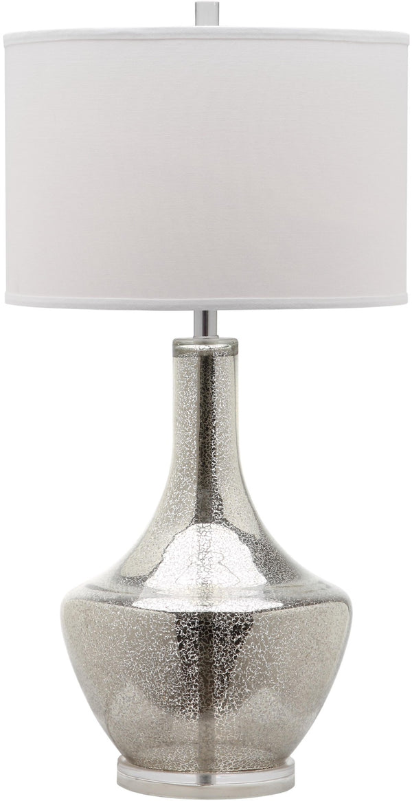 Safavieh MERCURY Table Lamp – Elegant Silver Mercury Glass Design for Timeless Home Décor and Ambiance Silver LIT4141A