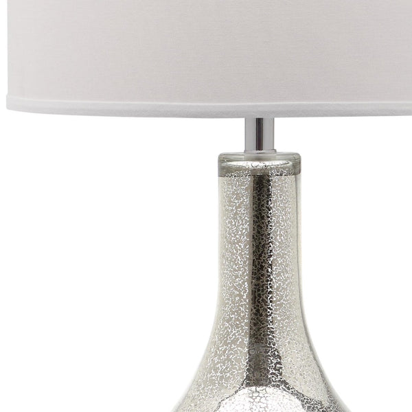 Safavieh MERCURY Table Lamp – Elegant Silver Mercury Glass Design for Timeless Home Décor and Ambiance Silver LIT4141A