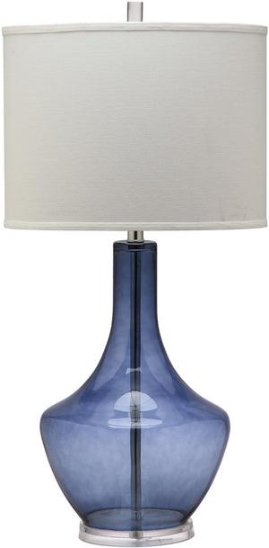 Safavieh MERCURY Table Lamp – Elegant Silver Mercury Glass Design for Timeless Home Décor and Ambiance Light Blue LIT4141B