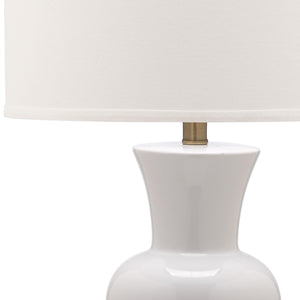 Safavieh Lola Column Table Lamp - Chic White Ceramic Design For Elegant Home Decor And Cozy Illumination White Ceramic Lit4150b