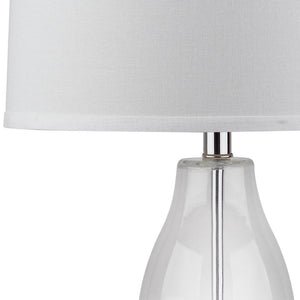Safavieh MERCURIO Double Gourd Table Lamps - Elegant Ambient Lighting for Timeless Home Décor and Style Clear LIT4155B-SET2