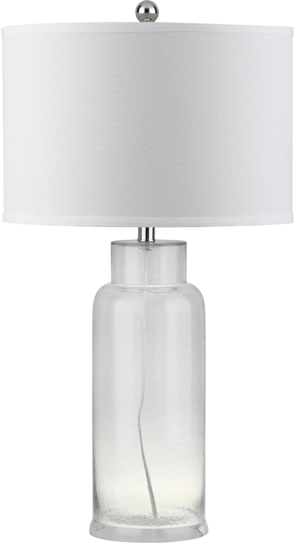 Safavieh BOTTLE Glass Table Lamps - Contemporary Minimalist Design for Elegant Ambient Lighting in Any Room Clear LIT4157B-SET2