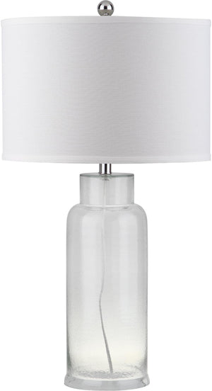 Safavieh BOTTLE Glass Table Lamps - Contemporary Minimalist Design for Elegant Ambient Lighting in Any Room Clear LIT4157B-SET2
