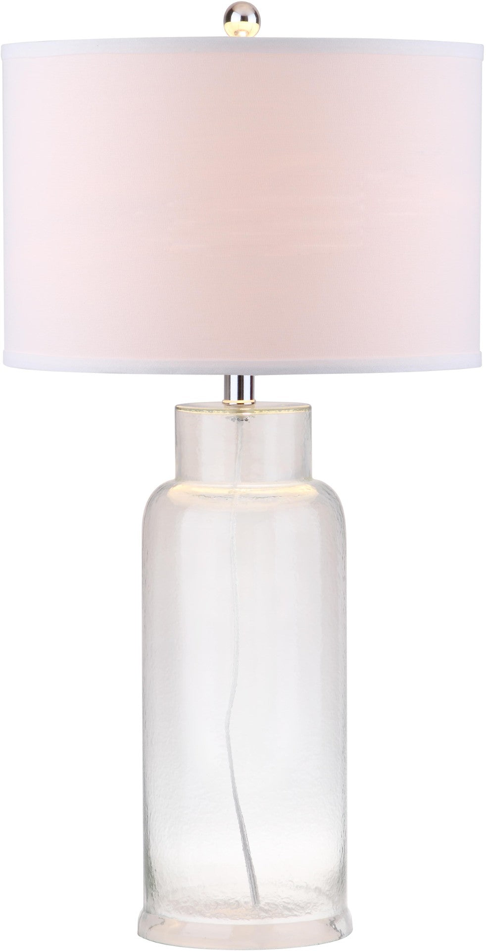 Safavieh BOTTLE Glass Table Lamps - Contemporary Minimalist Design for Elegant Ambient Lighting in Any Room Clear LIT4157B-SET2