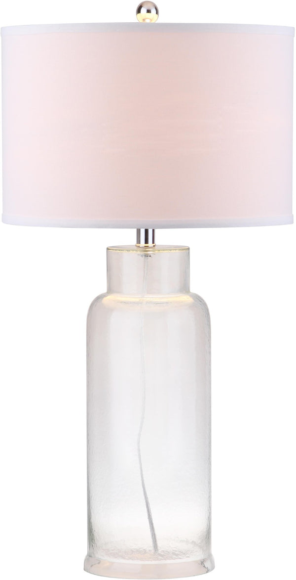 Safavieh BOTTLE Glass Table Lamps - Contemporary Minimalist Design for Elegant Ambient Lighting in Any Room Clear LIT4157B-SET2