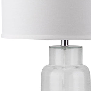 Safavieh BOTTLE Glass Table Lamps - Contemporary Minimalist Design for Elegant Ambient Lighting in Any Room Clear LIT4157B-SET2