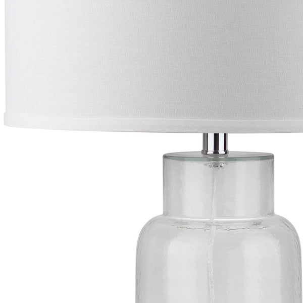 Safavieh BOTTLE Glass Table Lamps - Contemporary Minimalist Design for Elegant Ambient Lighting in Any Room Clear LIT4157B-SET2