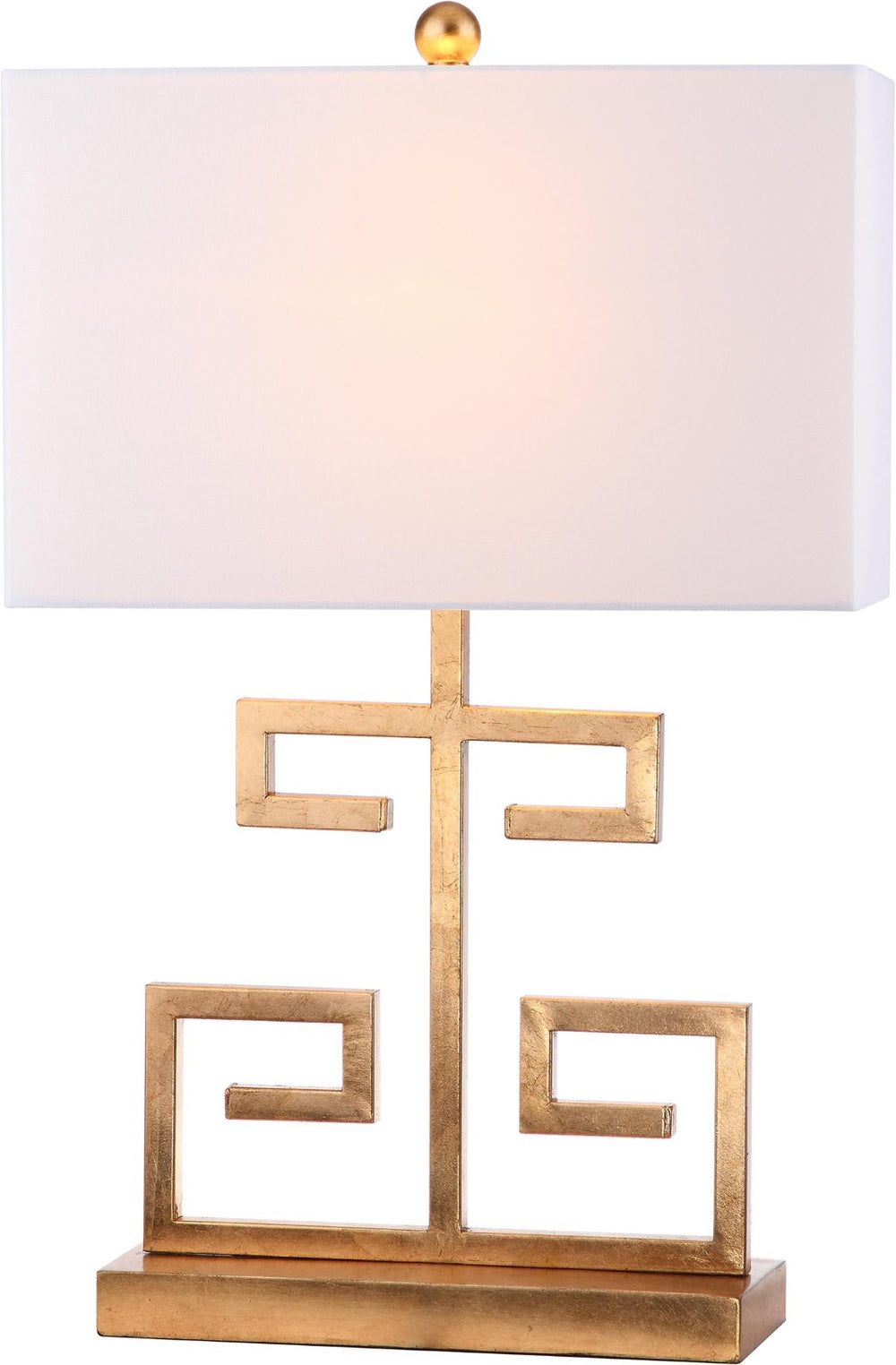 Safavieh GREEK Key Table Lamp – Elegant Greek-Inspired Lighting for Modern Interiors and Ambient Illumination Gold LIT4160C-SET2