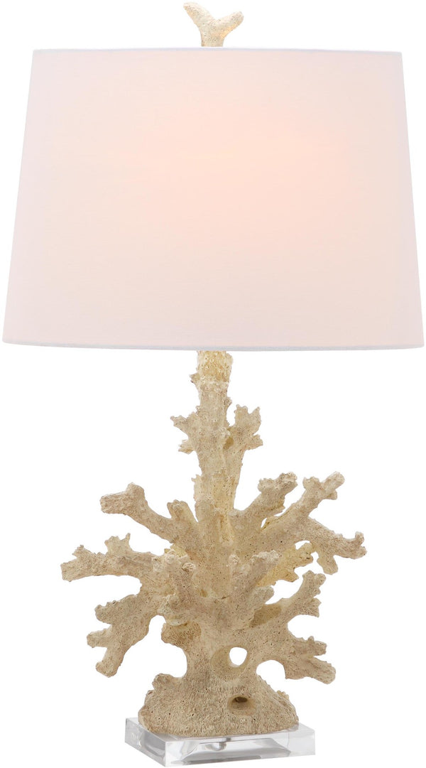 Safavieh FAUX Coral Branch Table Lamps in Cream – Elegant Coastal Lighting for Home Décor & Bedrooms LIT4161A-SET2