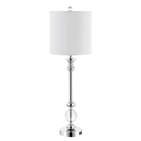 Safavieh ERICA, Elegant 31-Inch Crystal Table Lamp Set of 2 - Modern Design with Iron Accents for Any Space LIT4164A-SET2