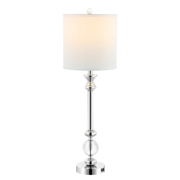Safavieh ERICA, Elegant 31-Inch Crystal Table Lamp Set of 2 - Modern Design with Iron Accents for Any Space LIT4164A-SET2