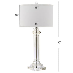 Safavieh NINA Crystal Column Table Lamp - 30 Inch Elegant Illumination for Modern & Classic Interiors LIT4166A
