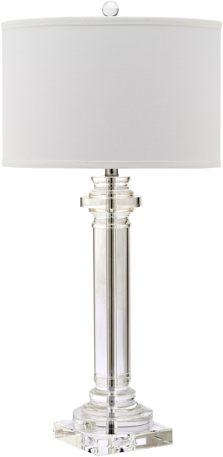 Safavieh NINA Crystal Column Table Lamp - 30 Inch Elegant Illumination for Modern & Classic Interiors LIT4166A