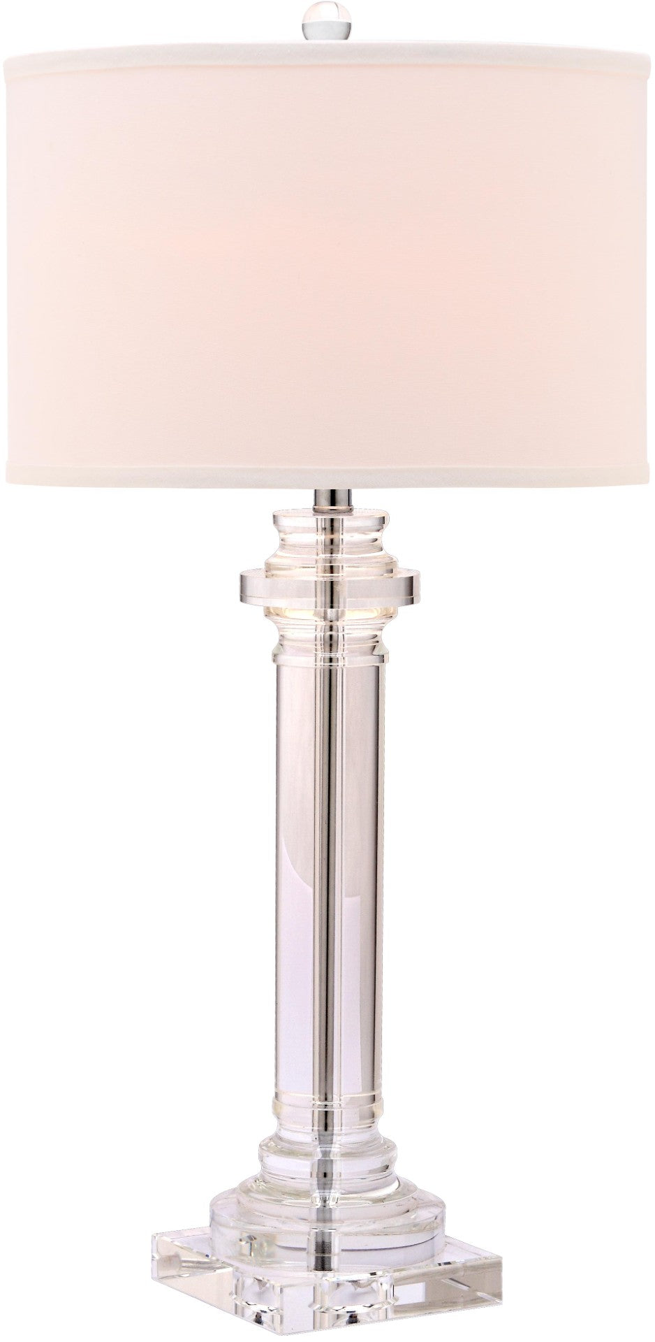 Safavieh NINA Crystal Column Table Lamp - 30 Inch Elegant Illumination for Modern & Classic Interiors LIT4166A